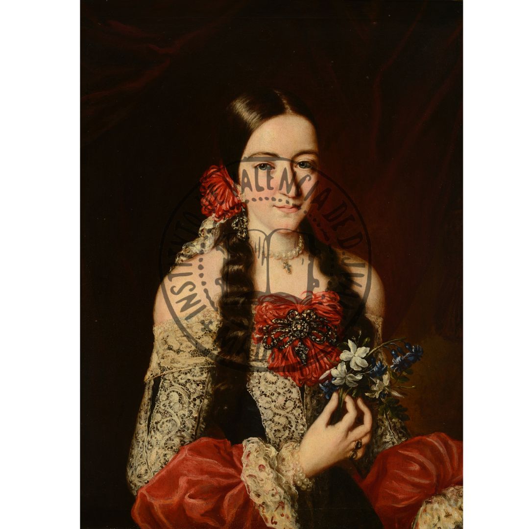 Retrato de Nicolasa Manrique de Mendoza, Condesa de Valencia de Don Juan y Duquesa de Nájera